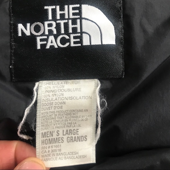 SOLD: VTG 90s North Face Nuptse 700 Down L Puffer VEST Stowable Hood Yellow - Picture 6 of 12